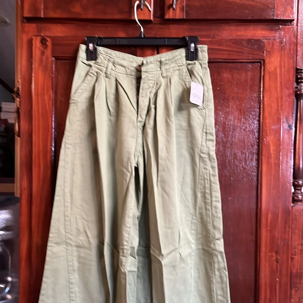 Women’s size 0 light as spring trouser wide leg pants, free people brand - Picture 2 of 4